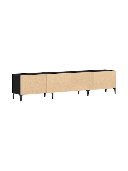 Έπιπλο Τηλεόρασης Μαύρο Δρυς Μ180xΠ31.5xΥ40cm