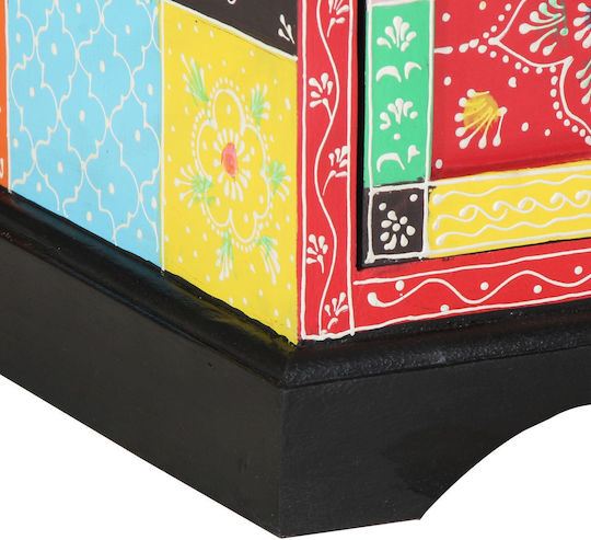 TV Console Made of Solid Wood Multicolour M80xL35xH50cm 4017570