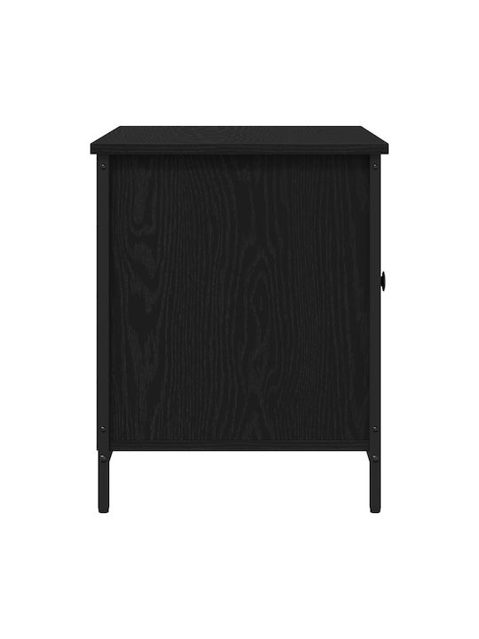 Έπιπλο Τηλεόρασης Μαύρο Δρυς Μ80xΠ40xΥ50cm