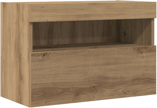 Stand TV Cu Iluminare LED Artisan Oak L60xA30xÎ40cm