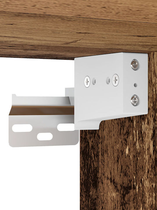 Шкаф за телевизор с LED Осветление Old Timber Д80xШ30xВ30см