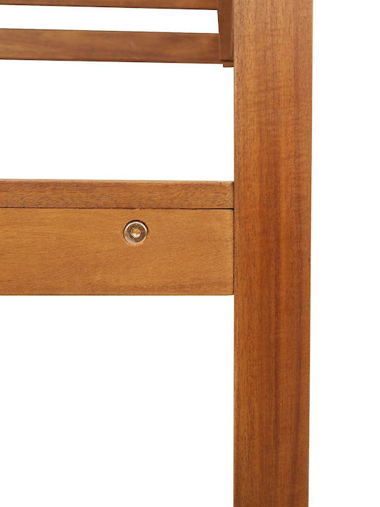 Scaun de exterior Lemn Maro cu pernă 2buc 50x50x91cm