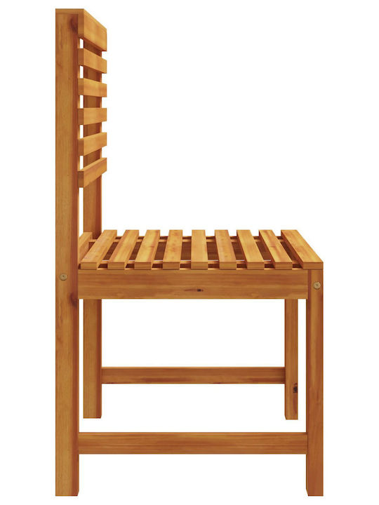 Scaun de exterior Lemn Maro cu pernă 2buc 50x50x91cm