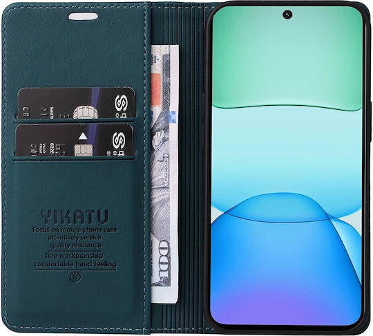 Yikatu Book Synthetic Leather / Silicone Green (Redmi 13 / Poco M6 4G)
