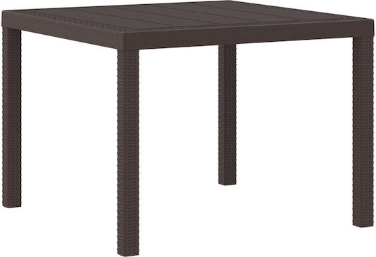 Outdoor Armchair Plastic Coffee 3pcs