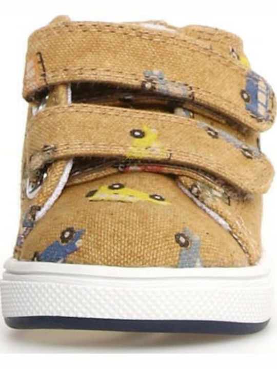 Kids Sneakers with Scratch Brown