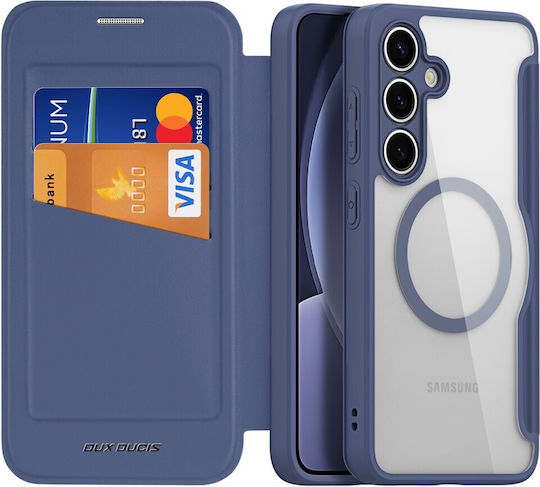 Dux Ducis Skin X Pro Series Buchen Sie Synthetisches Leder / Silikon Blau (Galaxy S25)