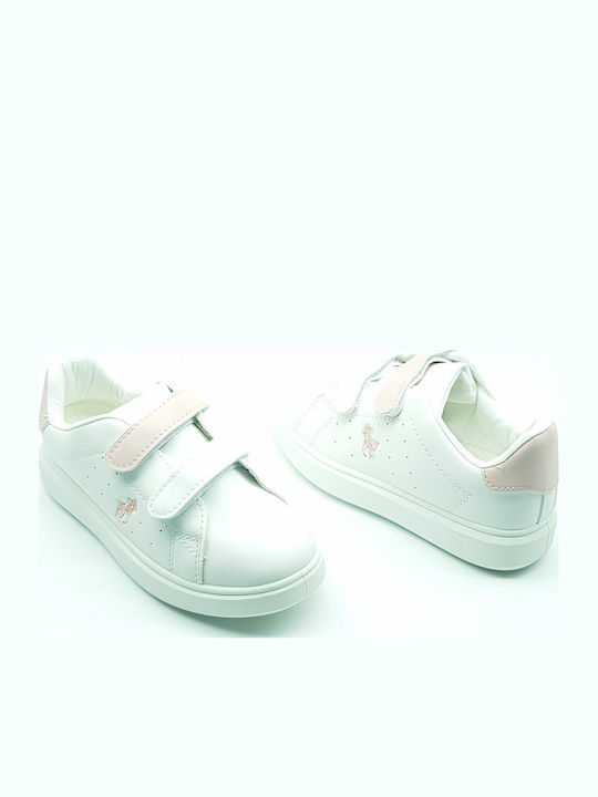 Kids Sneakers with Scratch White
