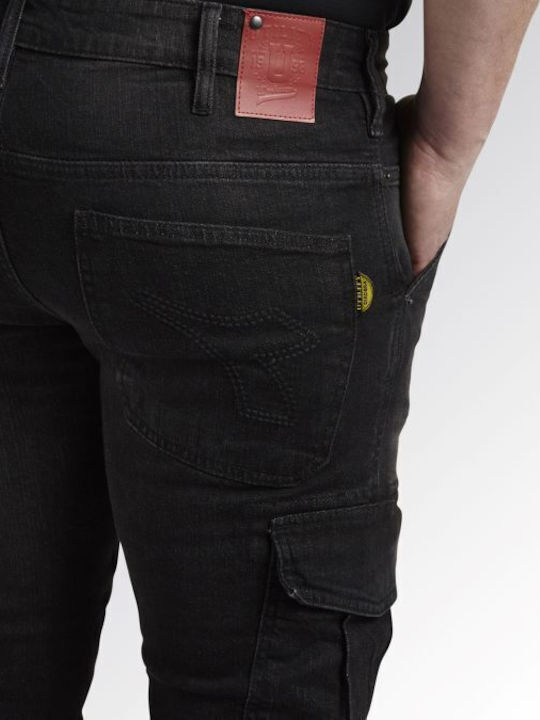 Utility Diadora Cargo Stone Παντελόνι Εργασίας Μαύρο New Black Washing 172115