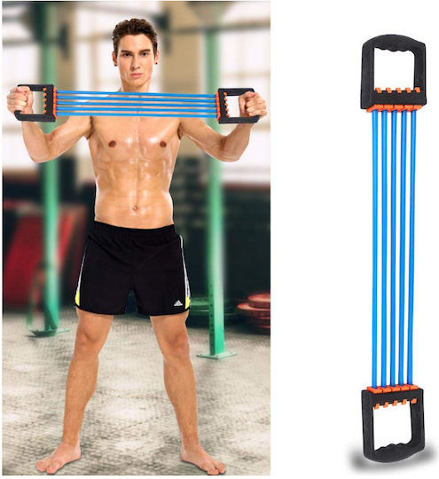 5-Strang-Widerstandsband Siks Gym-Workouts Gummi Blau