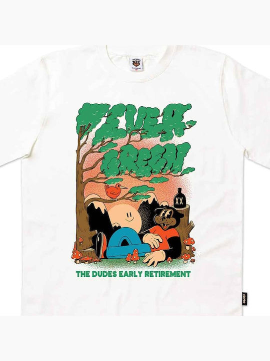 T-shirt Evergreen Off White