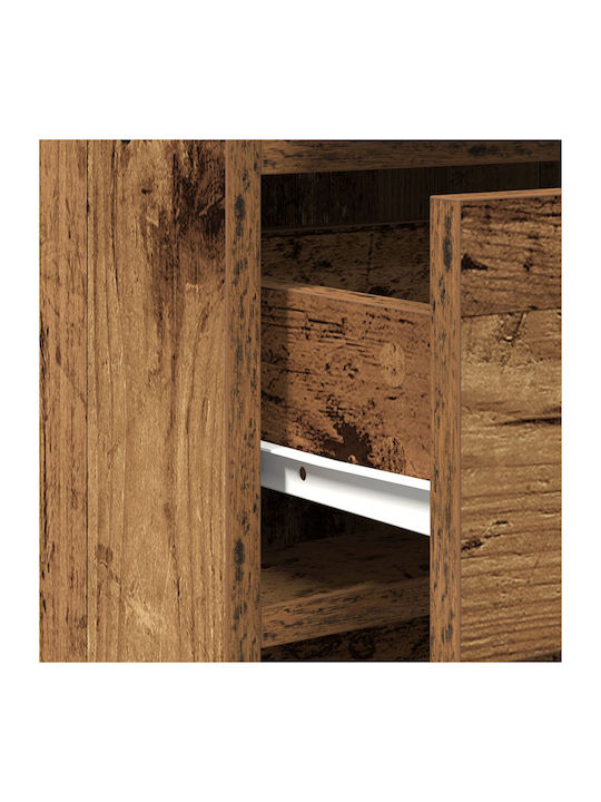 Sideboard Wooden with Drawers Old Wood 40x41x75cm