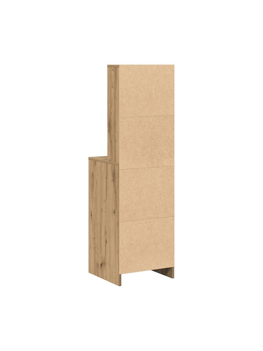 Μπουφές Ξύλινος με Συρτάρια Artisan Oak 40x41x135cm