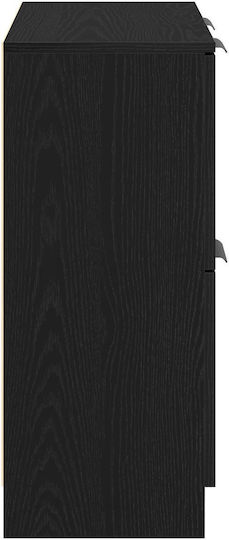 Μπουφές Ξύλινος Μαύρος Δρυς 60x30x70cm