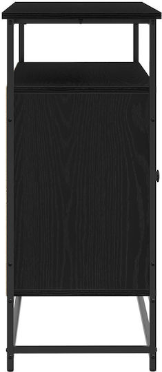 Мебели за съхранение от дърво & метал Black Oak 100x35x80см