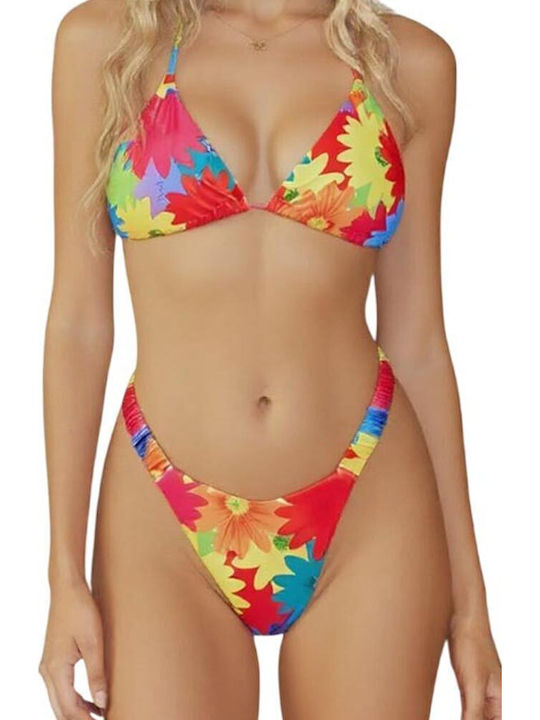 Bikini String Ψηλόμεσο Πολύχρωμο