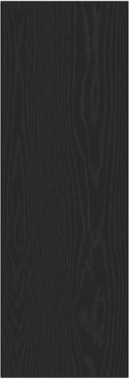 Wall Mounted Living Room Cabinet Made of Particle Board Black Oak 30.5x30x90cm