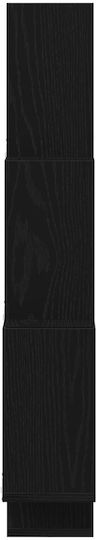 Raft Negru Stejar 78x15x92 cm