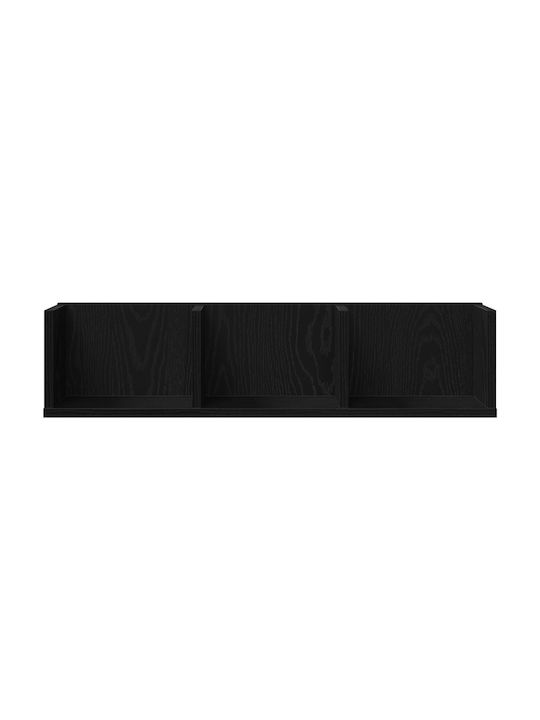 Shelf Wall Black Oak 75x18x18cm