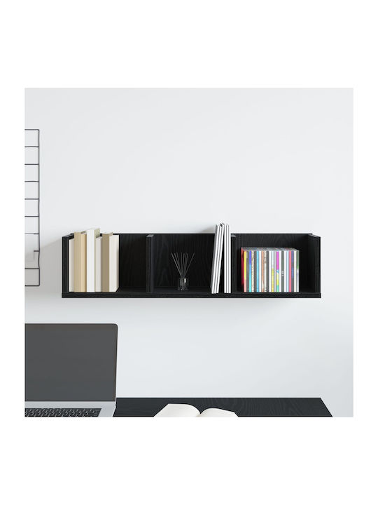 Shelf Wall Black Oak 75x18x18cm