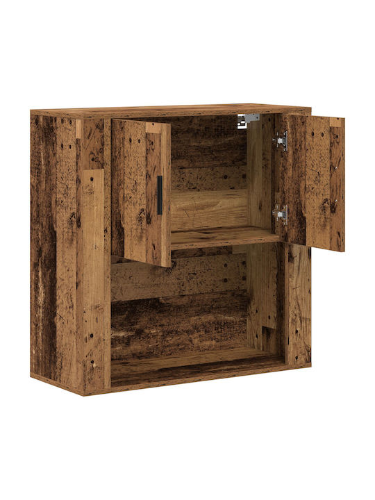 Wall Living Room Cabinet Made of Reclaimed Solid Wood 80x33x80cm