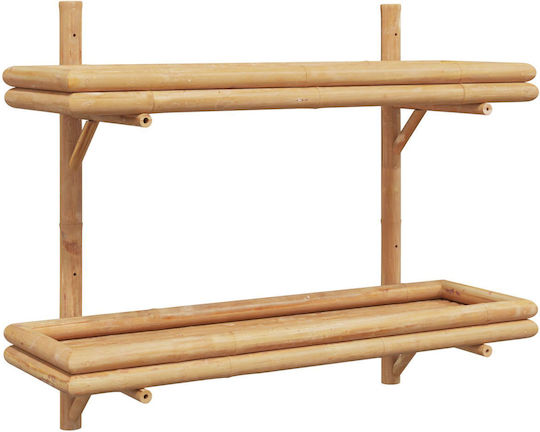 Wandregal aus Bambus 75x26x60cm