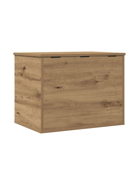 vidaXL Wooden Storage Box with Lid Brown 60x42x46cm 1pcs