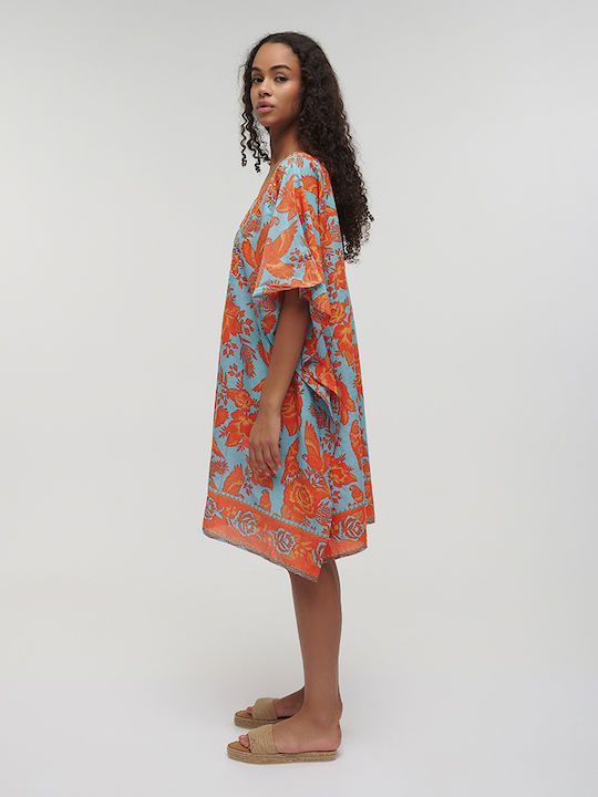 Ble Resort Collection Φόρεμα Παραλίας Μπλε/κόκκινο Ble Resort Collection Φόρεμα Παραλίας Μπλε/κόκκινο