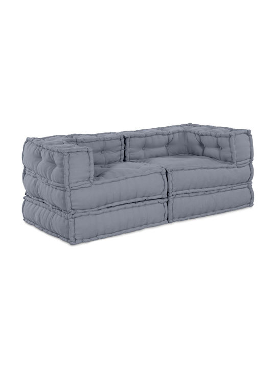 Bean Bag Sofa Poof Gray 70x70x54cm