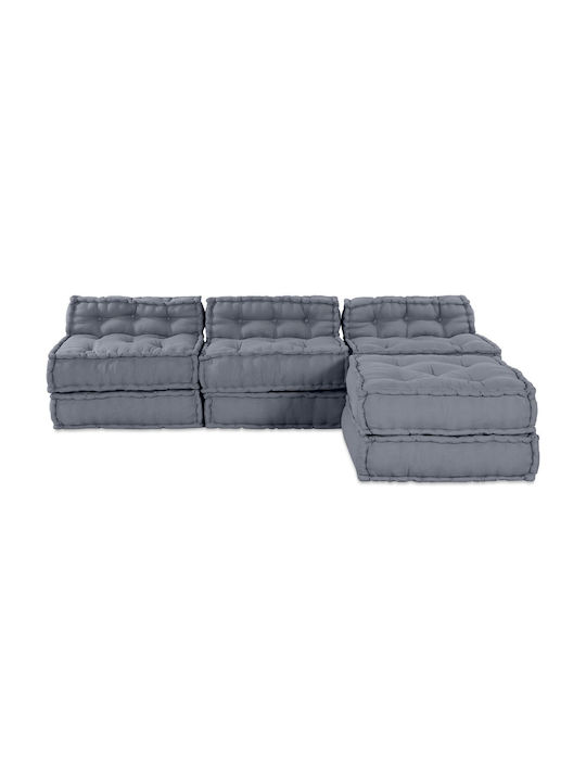 Bean Bag Chair Waterproof Grey 70x70x36cm