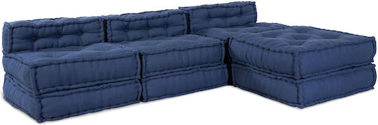Multifunctional Bean Bag Chair Indigo 70x70x36cm