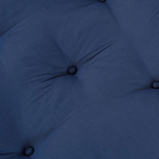 Bean Bag Chair Bolster Waterproof Indigo 70x70x36cm