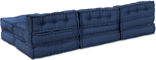 Multifunctional Bean Bag Chair Indigo 70x70x36cm