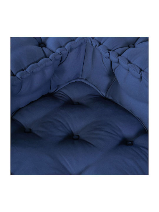 Puf Fotoliu Ναυτικό Μπλε 70x70x54cm