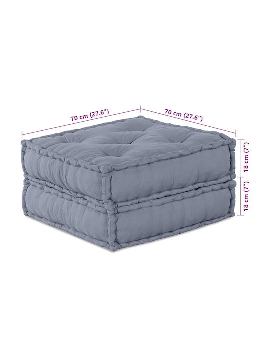 Bean Bag Chair Waterproof Grey 70x70x36cm