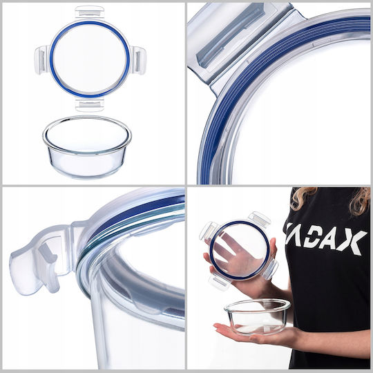 Kadax Glass Lunch Box Transparent 400ml
