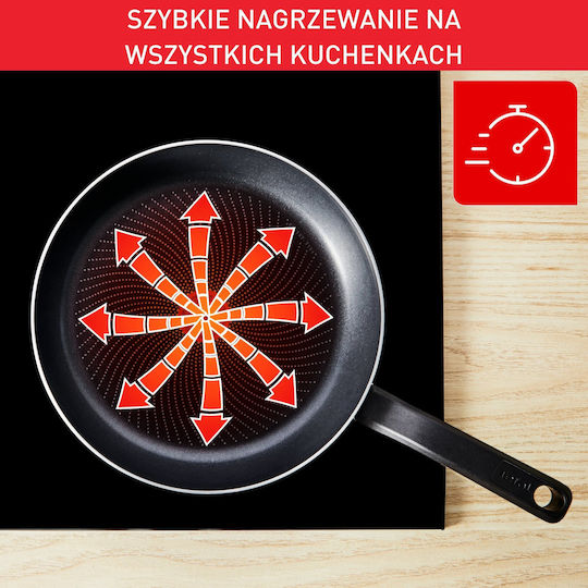 Tefal Simply Wok από Αλουμίνιο με Κεραμική Επίστρωση 28cm