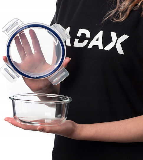 Kadax Cutie pentru Mâncare Sticlă Transparent 620ml 1buc
