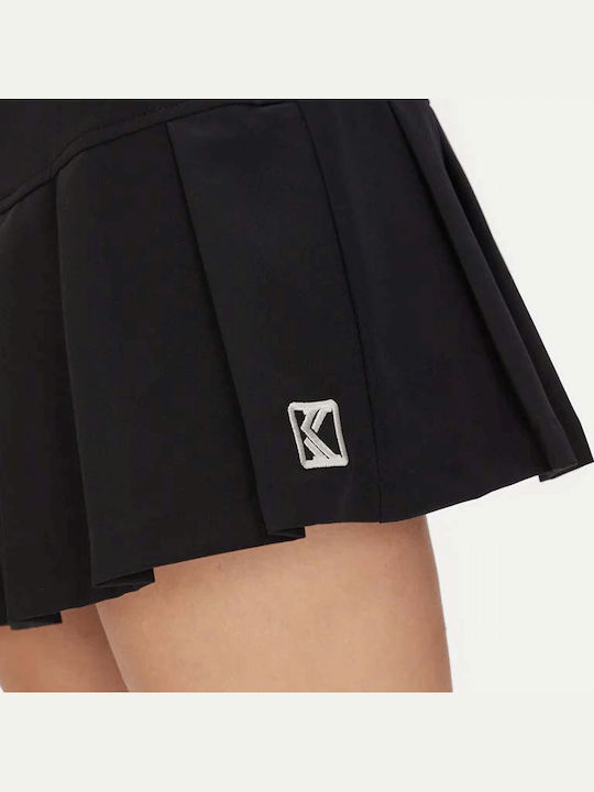 Plissiert Mini Rock Black
