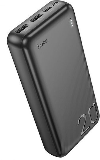 Hoco J123A Power Bank 20000mAh с 2 USB-A порта и 2 USB-C порта Черен