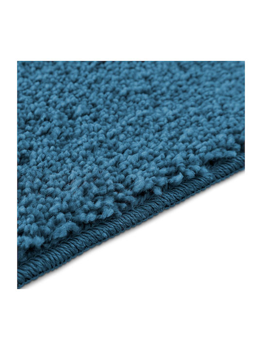 vidaXL Non-Slip Bath Mat Microfiber 4019833 Blue 50x80cm