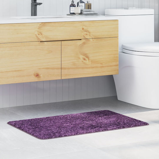 vidaXL Antiderapant Covoraș de Baie Microfibra 4019842 Purple 60x90buc