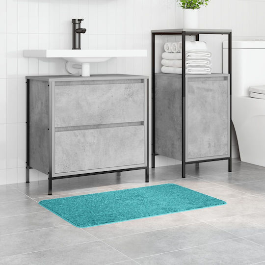 vidaXL Non-Slip Bath Mat Microfiber 4019830 Turquoise 50x80cm