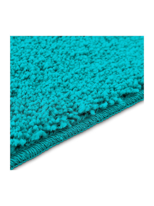 vidaXL Non-Slip Bath Mats Set Microfiber 4019860 Turquoise 2pcs