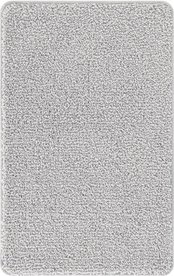 vidaXL Non-Slip Bath Mats Set Microfiber 4019865 Grey 3pcs