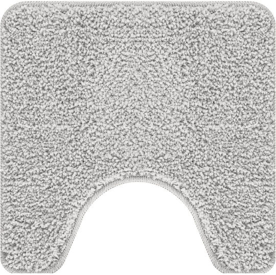 vidaXL Non-Slip Bath Mats Set Microfiber 4019865 Grey 3pcs