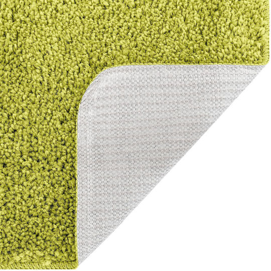 vidaXL Αντιολισθητικό Σετ Πατάκια Μπάνιου Microfiber 4019869 Πράσινο 3τμχ