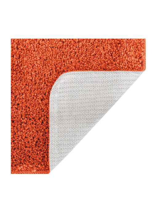 vidaXL Non-Slip Bath Mats Set Microfiber 4019871 Orange 3pcs