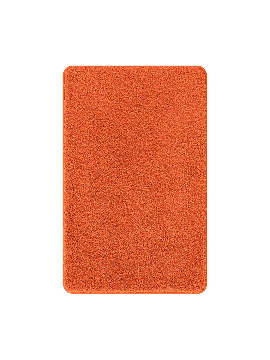vidaXL Non-Slip Bath Mats Set Microfiber 4019871 Orange 3pcs