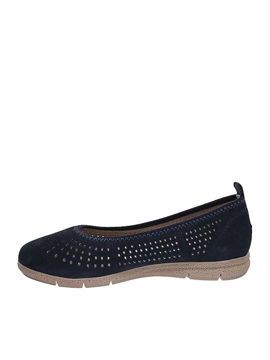 Anatomic Leather Ballerinas Navy Blue